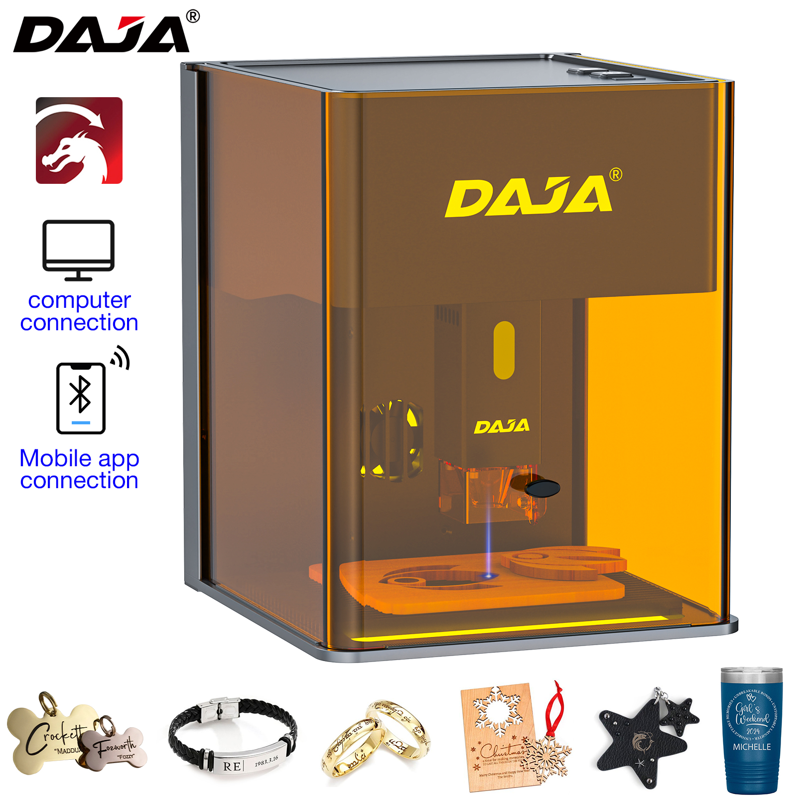 Industrial Laser Blasting - DAJA DJ6 Pro Mini Laser Engraving