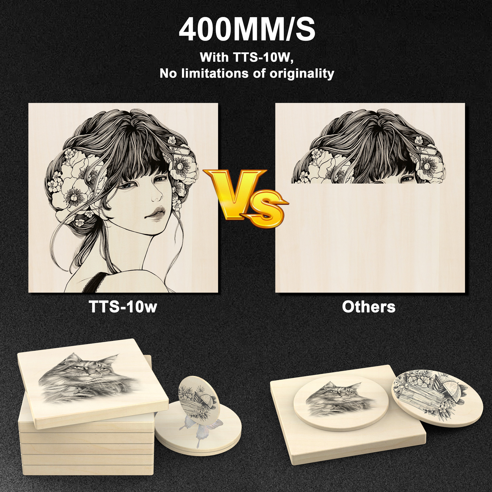 TwoTrees TTS-10 Pro 80W Laser  - Industrial Laser Printing Machine review and price