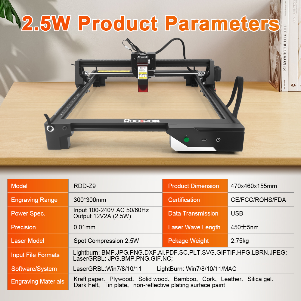 RDDSPON Wood Router Engraving  - Industrial Laser Printing Machine review and price