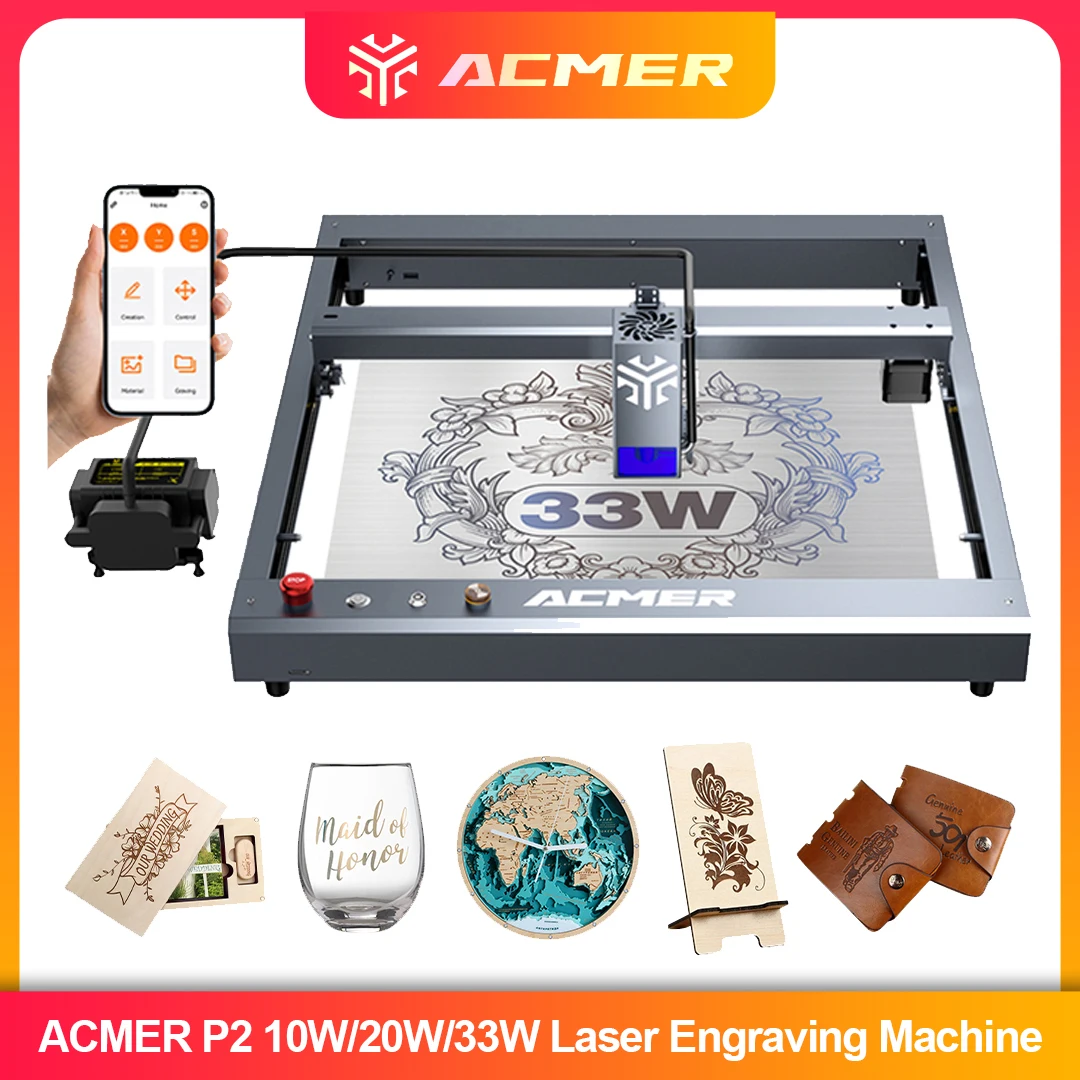ACMER P2 Laser Engraver 33W 20 - Industrial Laser Blasting review and price