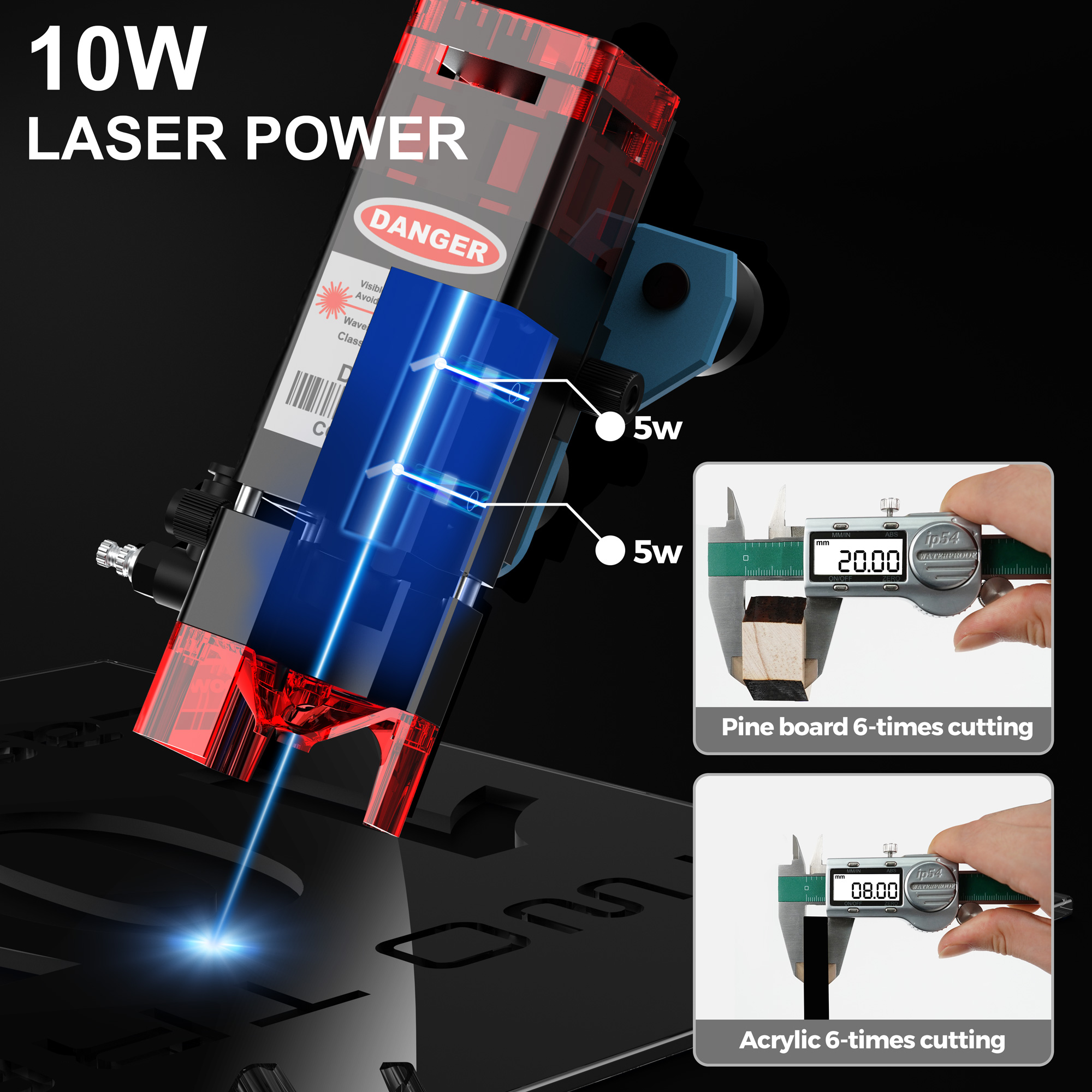 Twotrees TTS-10 Pro 80W Laser  - Industrial Laser Printing Machine review and price