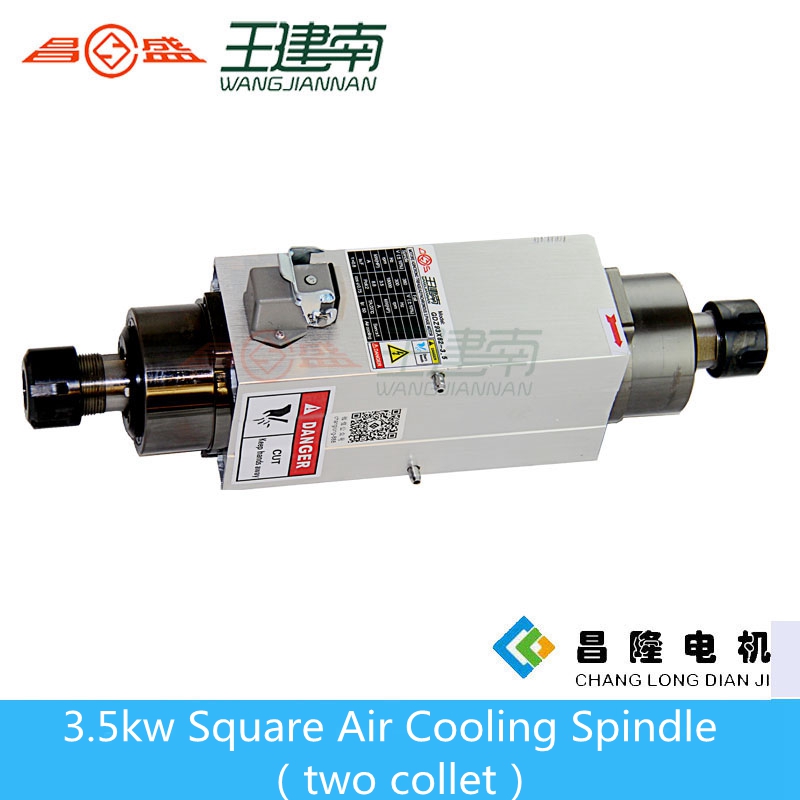 3.5KW Dual Head Air Cooled Spi - Cnc Spindle Motor review and price
